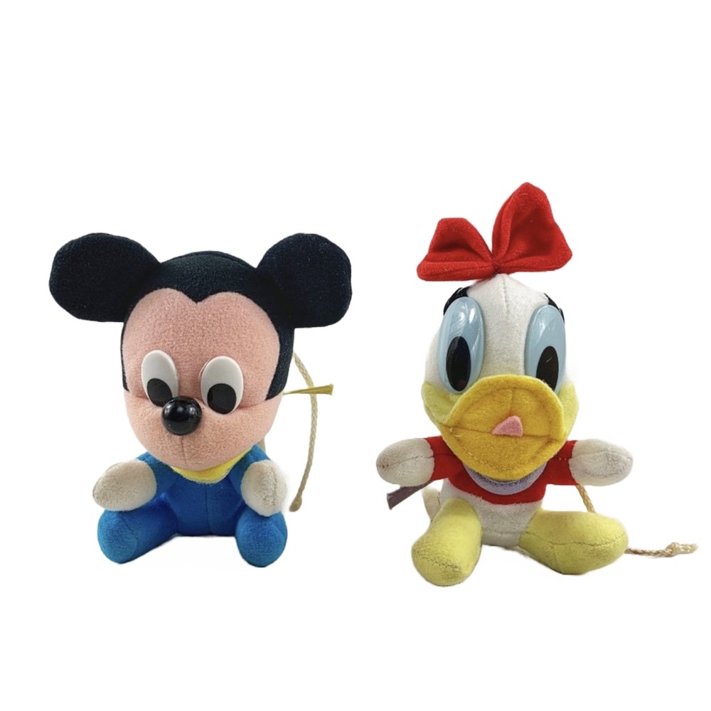 Vintage Dolly Toy Co Disney Mickey and Daisy Plush